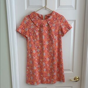 Floral Orange vintage Dress